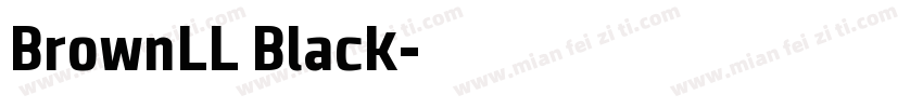 BrownLL Black字体转换